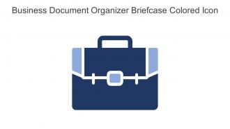 Business Document Organizer Briefcase Colored Icon In Powerpoint Pptx Png And Editable Eps Format