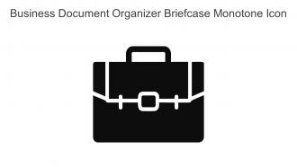 Business Document Organizer Briefcase Monotone Icon In Powerpoint Pptx Png And Editable Eps Format