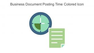 Business Document Posting Time Colored Icon In Powerpoint Pptx Png And Editable Eps Format
