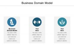 Business domain model ppt powerpoint presentation gallery example cpb