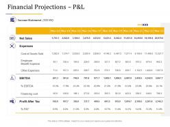 Business due diligence financial projections p and l ppt powerpoint presentation download