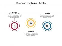 Business duplicate checks ppt powerpoint presentation gallery clipart images cpb