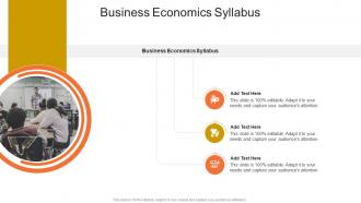 Business Economics Syllabus In Powerpoint And Google Slides Cpb