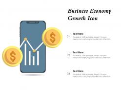 Business economy growth icon