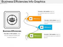 Business efficiencies info graphics