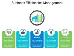 Business efficiencies management