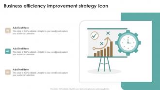 Business Efficiency Improvement Strategy Icon