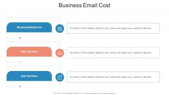 Business Email Cost In Powerpoint And Google Slides Cpb