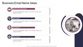 Business Email Name Ideas In Powerpoint And Google Slides Cpb