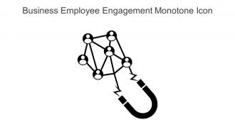 Business Employee Engagement Monotone Icon In Powerpoint Pptx Png And Editable Eps Format