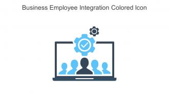 Business Employee Integration Colored Icon In Powerpoint Pptx Png And Editable Eps Format
