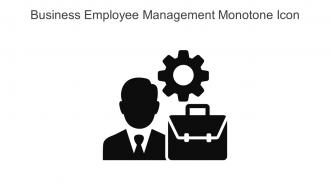 Business Employee Management Monotone Icon In Powerpoint Pptx Png And Editable Eps Format