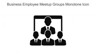 Business Employee Meetup Groups Monotone Icon In Powerpoint Pptx Png And Editable Eps Format
