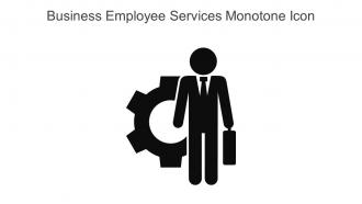 Business Employee Services Monotone Icon In Powerpoint Pptx Png And Editable Eps Format
