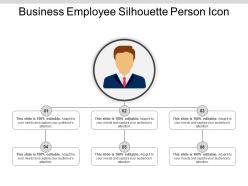 Business employee silhouette person icon powerpoint images