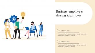 Business Employees Sharing Ideas Icon