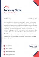 Business employment letterhead design template