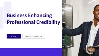 Business Enhancing Professional Credibility PPT Sample AT