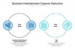 Business entertainment expense deduction ppt powerpoint presentation layouts slides cpb