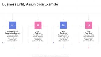 Business Entity Assumption Example In Powerpoint And Google Slides Cpb