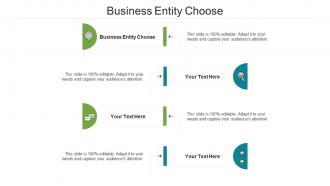 Business entity choose ppt powerpoint presentation infographics gridlines cpb