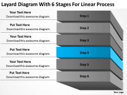 Business entity diagram 6 stages for linear process powerpoint templates ppt backgrounds slides