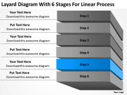 Business entity diagram 6 stages for linear process powerpoint templates ppt backgrounds slides
