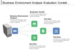 Business environment analysis evaluation cordell list possible option
