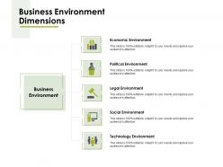 Business environment dimensions ppt powerpoint presentation portfolio graphics
