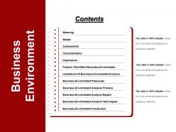 Business environment powerpoint templates