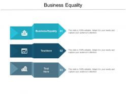 Business equality ppt powerpoint presentation professional guide cpb