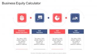 Business Equity Calculator In Powerpoint And Google Slides Cpb