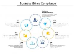 Business ethics compliance ppt powerpoint presentation icon graphics cpb