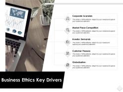 Business ethics key drivers globalization ppt powerpoint slides