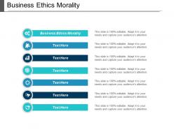 Business ethics morality ppt powerpoint presentation file graphics pictures cpb