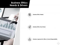 Business ethics needs and drivers responsibility powerpoint slides