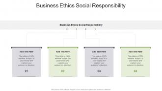 Business Ethics Social Responsibility In Powerpoint And Google Slides Cpb