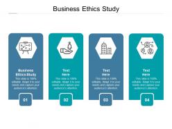 Business ethics study ppt powerpoint presentation outline icon cpb