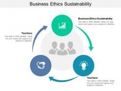 Business ethics sustainability ppt powerpoint presentation slides ideas cpb