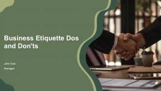 Business Etiquette Dos And Donts PPT Template AT