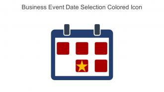 Business Event Date Selection Colored Icon In Powerpoint Pptx Png And Editable Eps Format