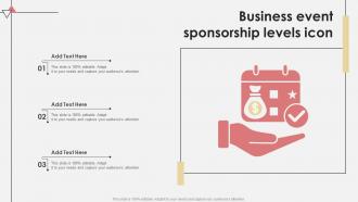 Business Event Sponsorship Levels Icon