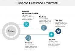 Business excellence framework ppt powerpoint presentation slides summary cpb