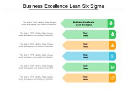 Business excellence lean six sigma ppt powerpoint presentation infographics cpb