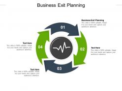 Business exit planning ppt powerpoint presentation design ideas cpb