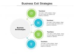 Business exit strategies ppt powerpoint presentation infographic template clipart images cpb
