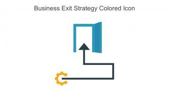 Business Exit Strategy Colored Icon In Powerpoint Pptx Png And Editable Eps Format