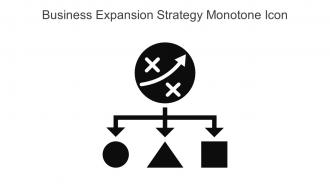 Business Expansion Strategy Monotone Icon In Powerpoint Pptx Png And Editable Eps Format