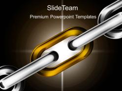 Business expansion strategy powerpoint templates chain link leadership ppt slides
