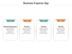 Business expense app ppt powerpoint presentation themes cpb